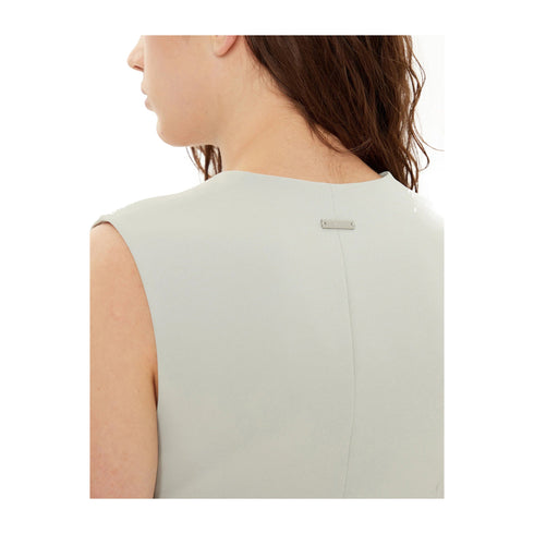Calvin Klein Gilet Gilet Donna Soft Twill Grigio chiaro P25 - CALVIN KLEINK208017 - PRP - 34 - Francavilla Moda